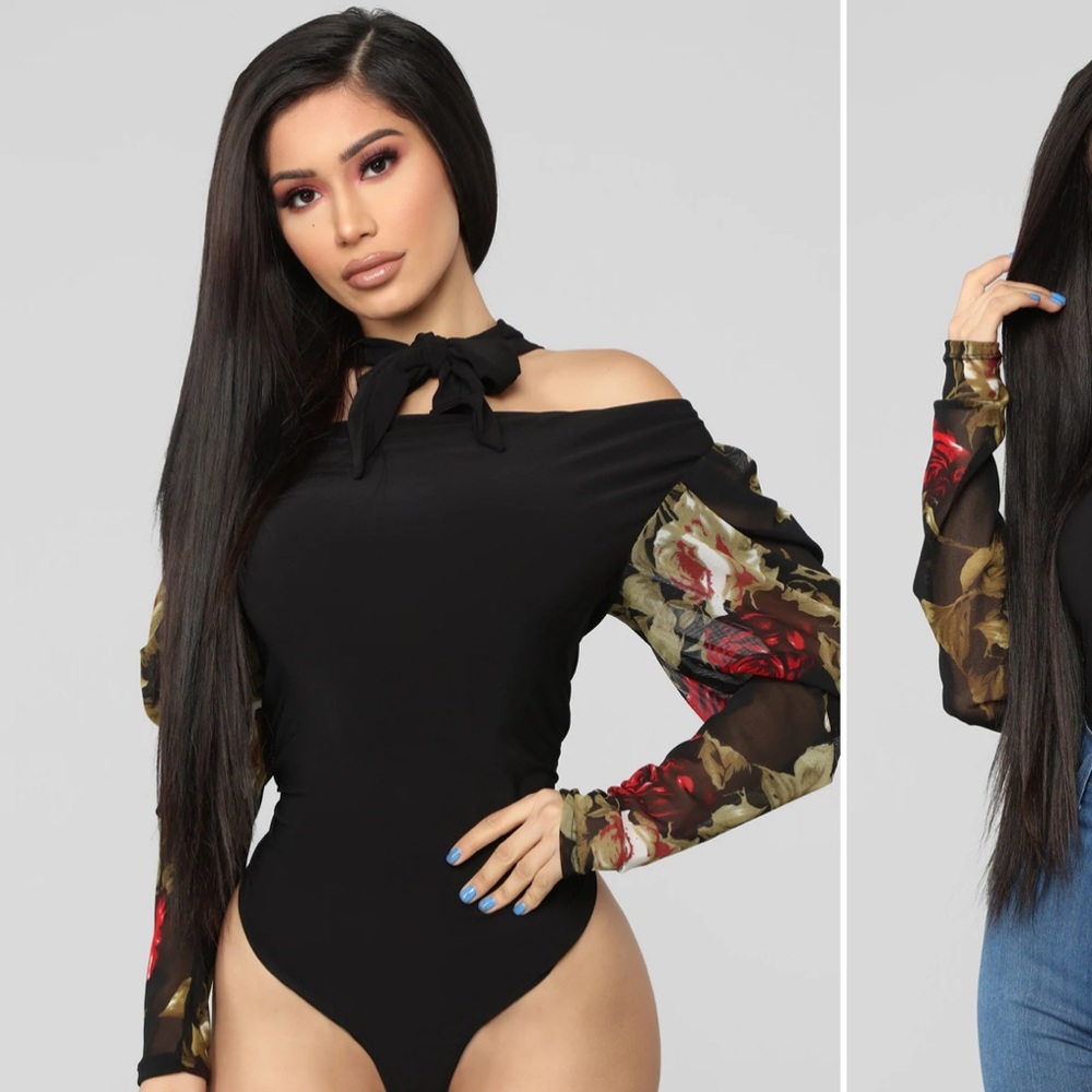 Always Flourishing Bodysuit - Black